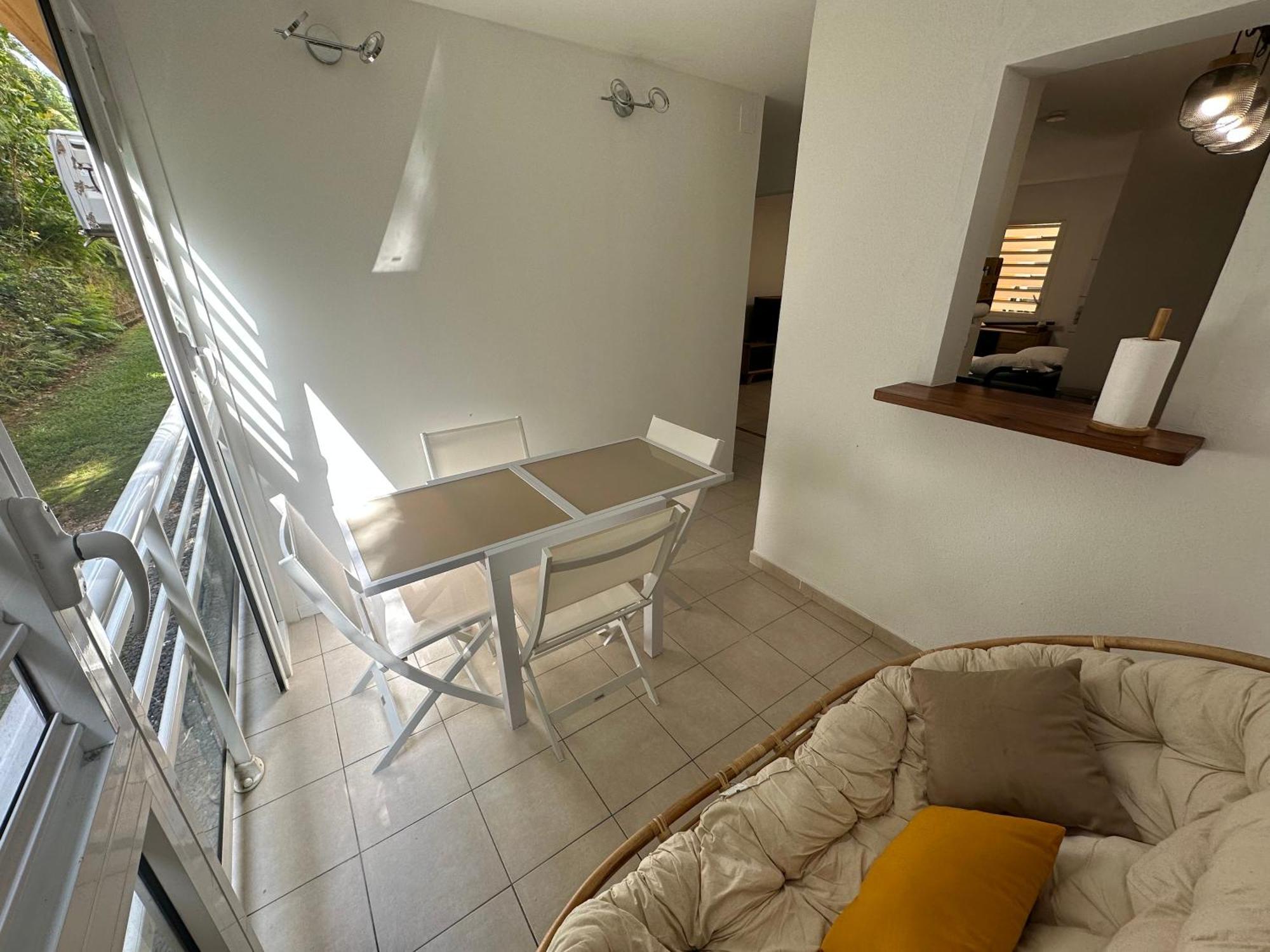 Apartamento Location T2 Meuble Baie Mahault Convenance Exterior foto