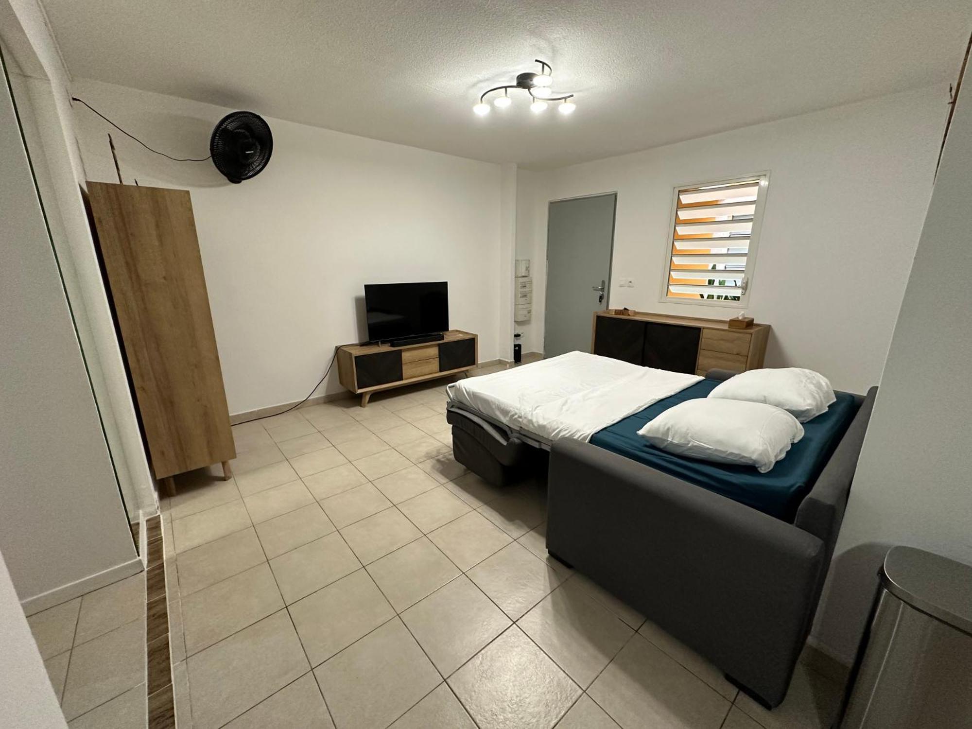 Apartamento Location T2 Meuble Baie Mahault Convenance Exterior foto