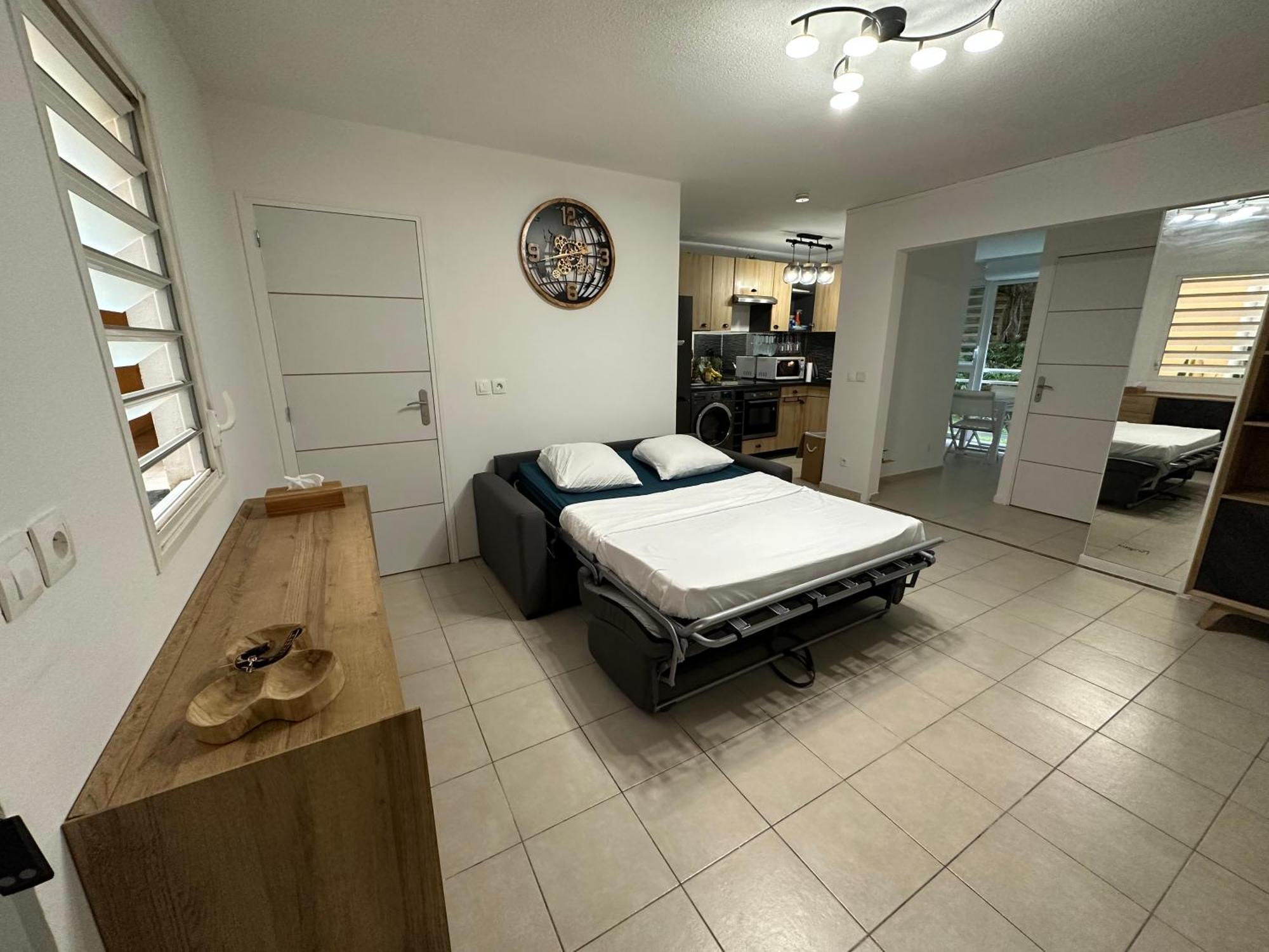 Apartamento Location T2 Meuble Baie Mahault Convenance Exterior foto
